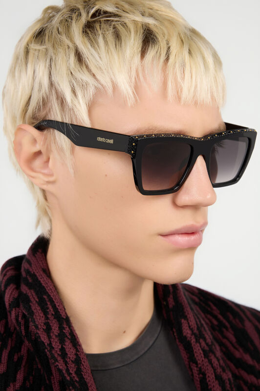RC Rectangular front shape sunglasses RC Rectangular front shape sunglasses SHINY BLACK VALD09-ID247