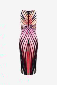 RC Ray Of Paradise Print Midi Dress CORAL XKT100-LNM33