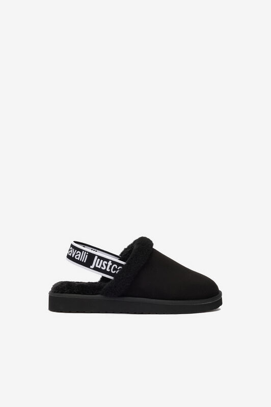 JC Schwarze Comfy Style Sabot Schuhe BLACK VFS104-VF632