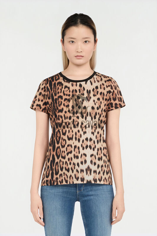 RC Leopard Print T-Shirt JAGUAR QOT60A-JFG34