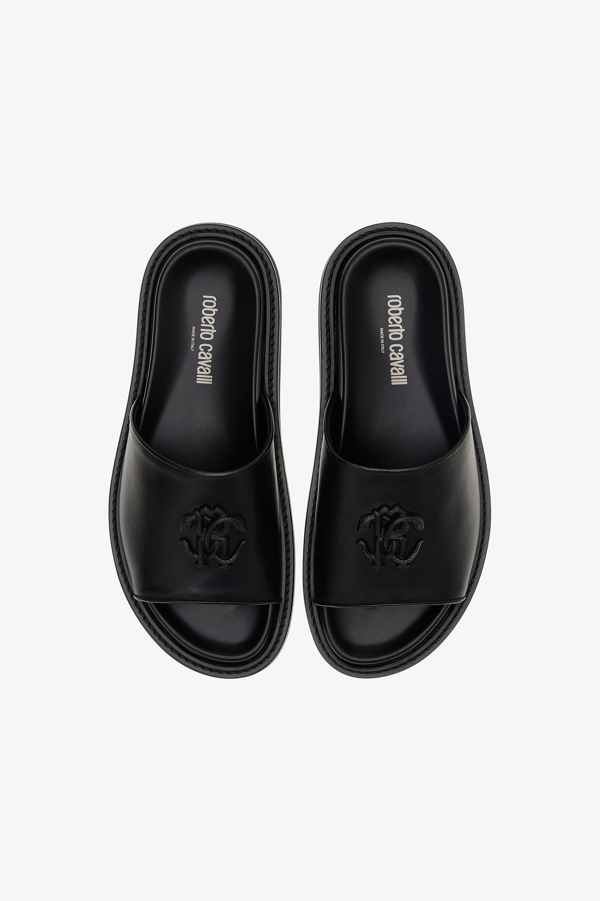 RC RC logo sandals Black SRS058-PZA90