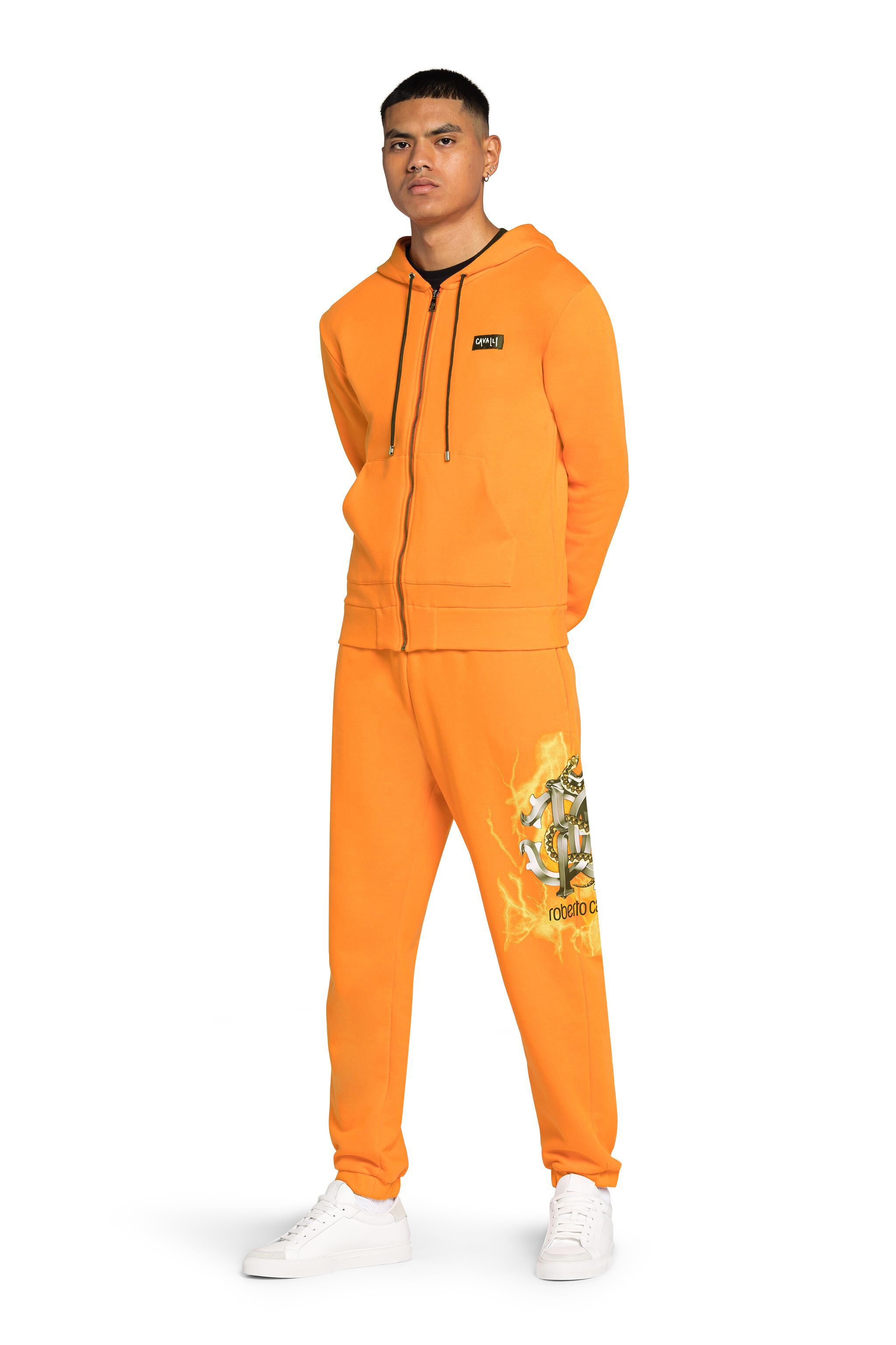 RC RC Monogram Lightning-Print Sweatpants Arancione IS7210-CF050