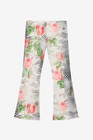 JU Zebra Rose Print Trousers MULTICOLOR ZEBRA ROS UJT23B-JFO47