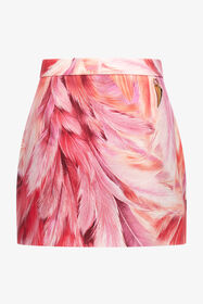 ${brand} Plumage Print Mini Skirt ${colorDescription} ${masterID}