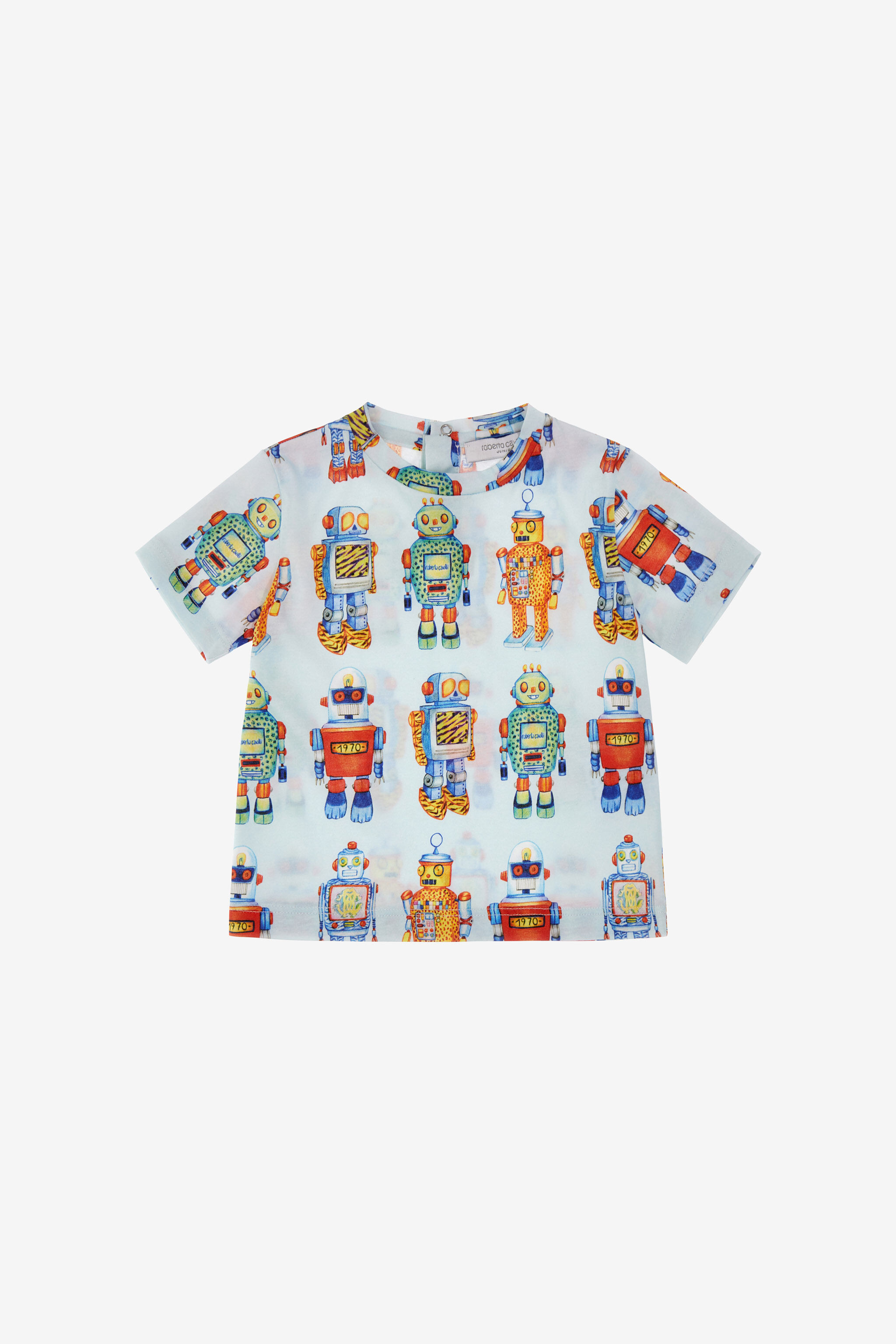 JU Printed t-shirt Hellblau SJT611-JFI71