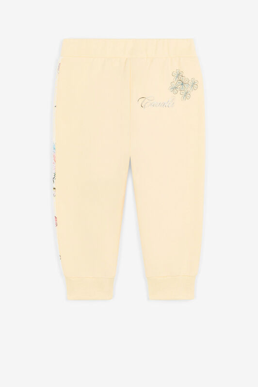 JU Jaguar And Flower-Print Cotton Sweatpants JU Jaguar And Flower-Print Cotton Sweatpants Yellow QJT218-CF050