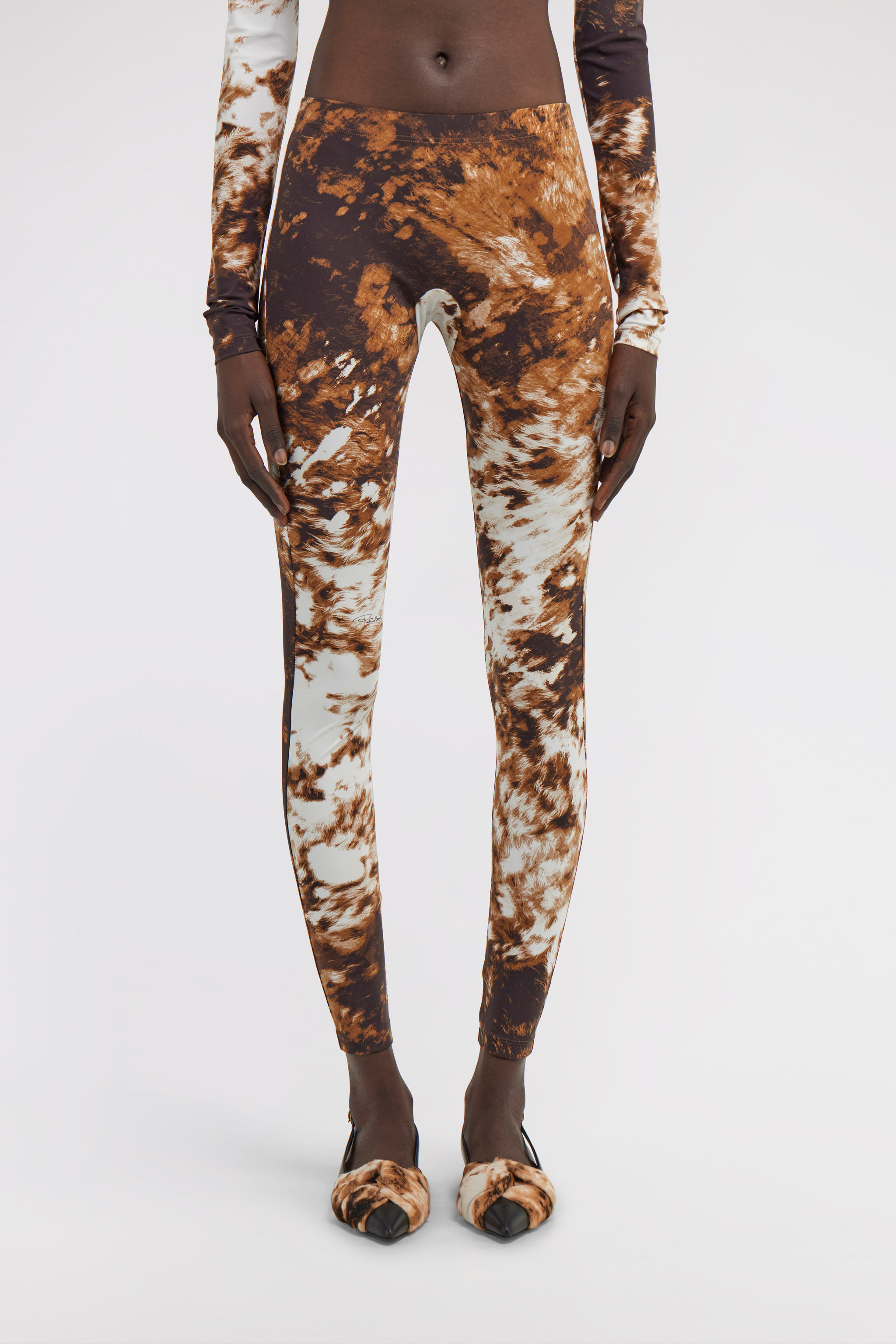 RC Appaloosa Print Leggings Brown TKT25A-HVN08