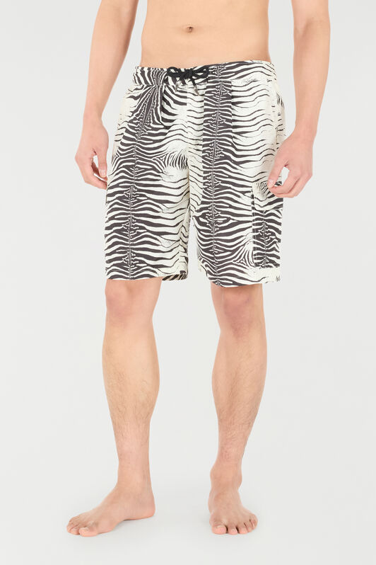 RC Zebra-Print Swim Shorts Black/White URH02M-5RN49