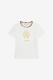 ${brand} Milk White T-Shirt with RC Monogram ${colorDescription} ${masterID}