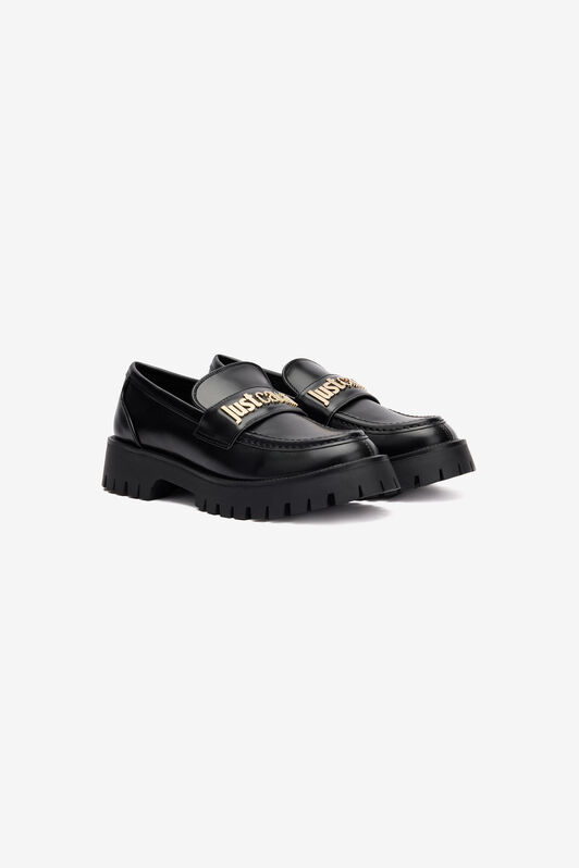 JC Mocassins Avec Lettrage Noir TFS066-TF386