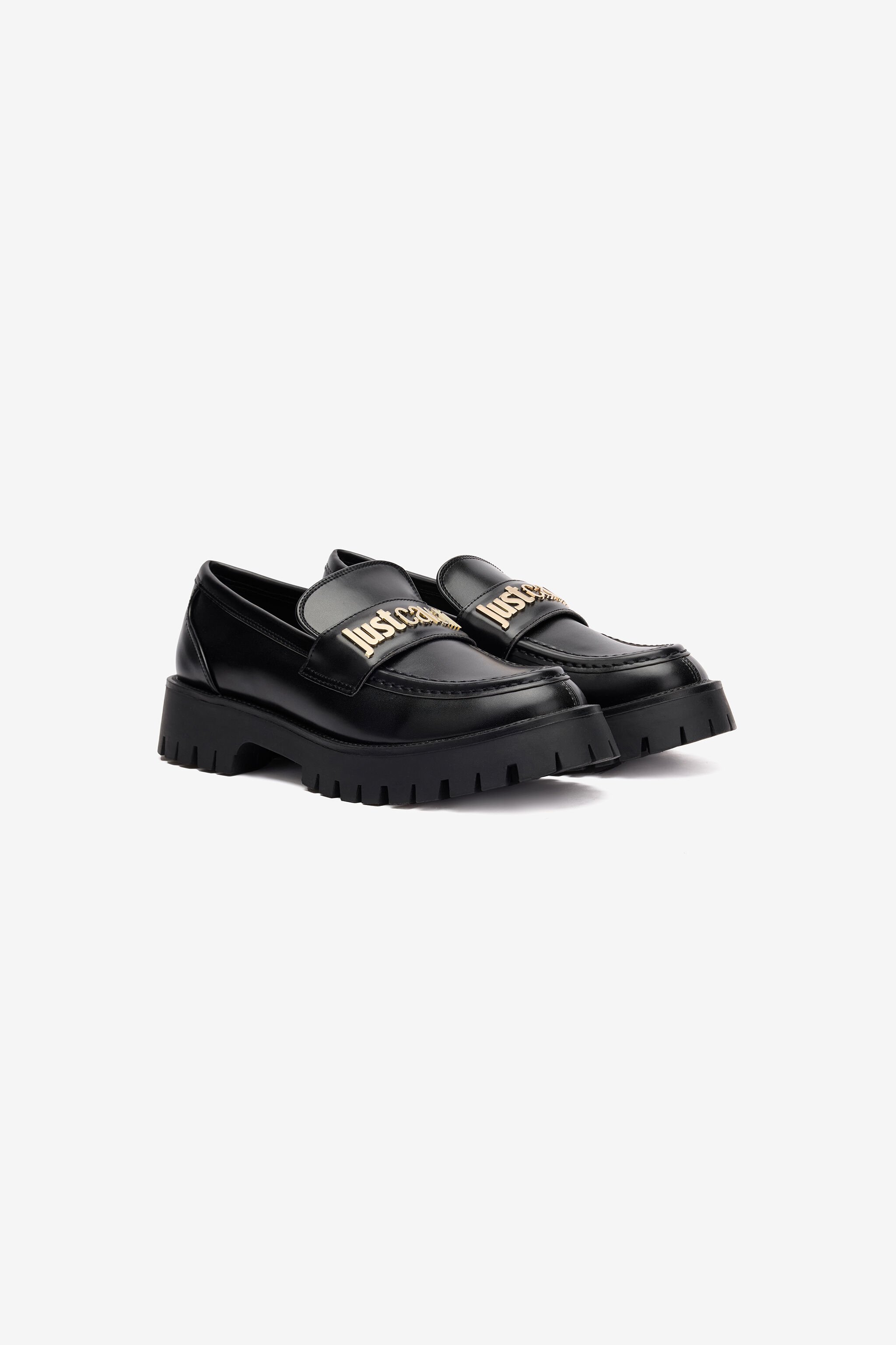 JC Mocassins Avec Lettrage Noir TFS066-TF386
