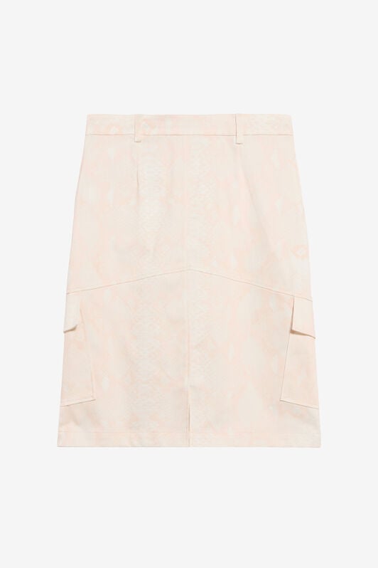 JU Python Print Skirt LIGHT ROSE UJT30A-6SO53