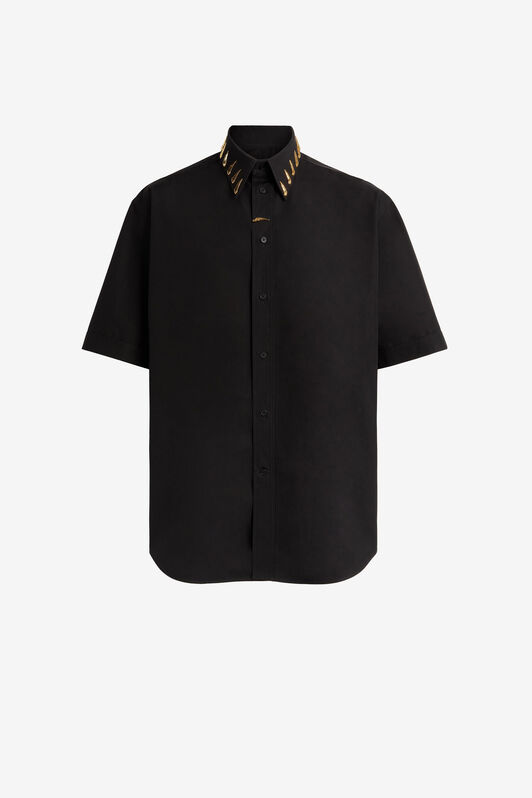 RC Tooth-plaque short-sleeve shirt RC Tooth-plaque short-sleeve shirt BLACK NNT752-CH084