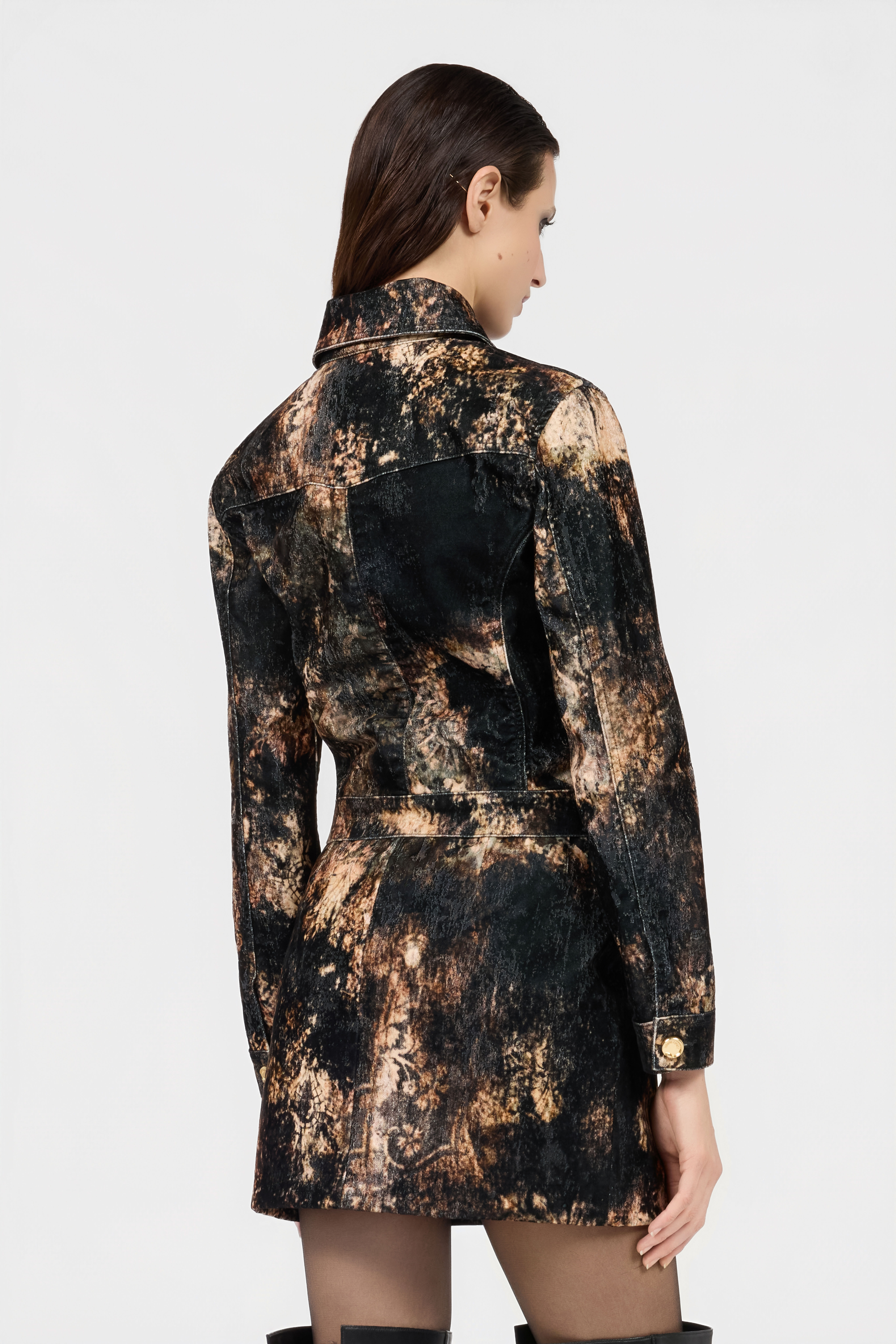 RC Chaqueta con efecto tie-dye RC Chaqueta con efecto tie-dye IVORY/BLACK XQJ400-CE048
