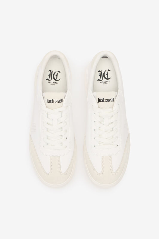 JC Sneakers With Perforated Logo White UFS017-UF292