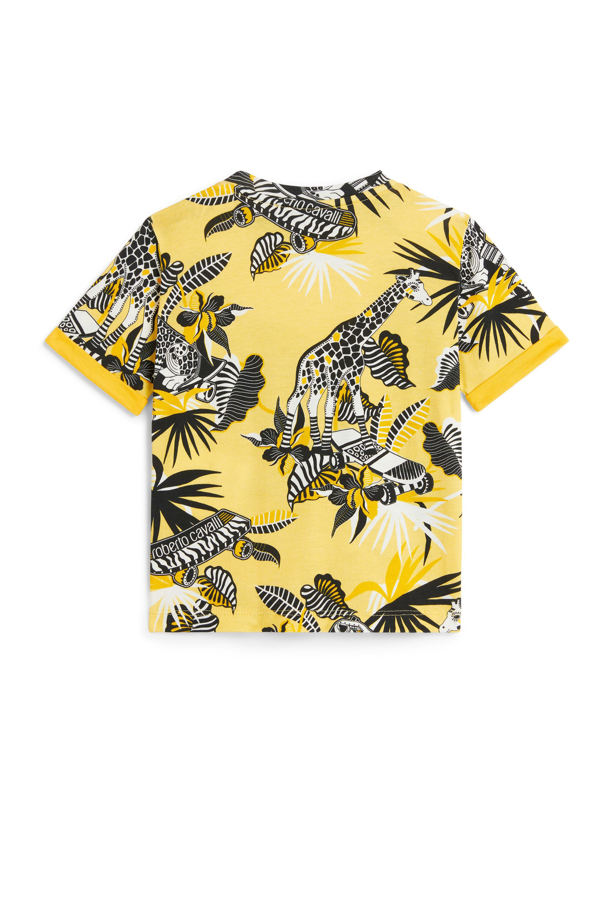 JU Giraffe-print T-shirt YELLOW/WHITE/BLACK MJT61B-JMB62