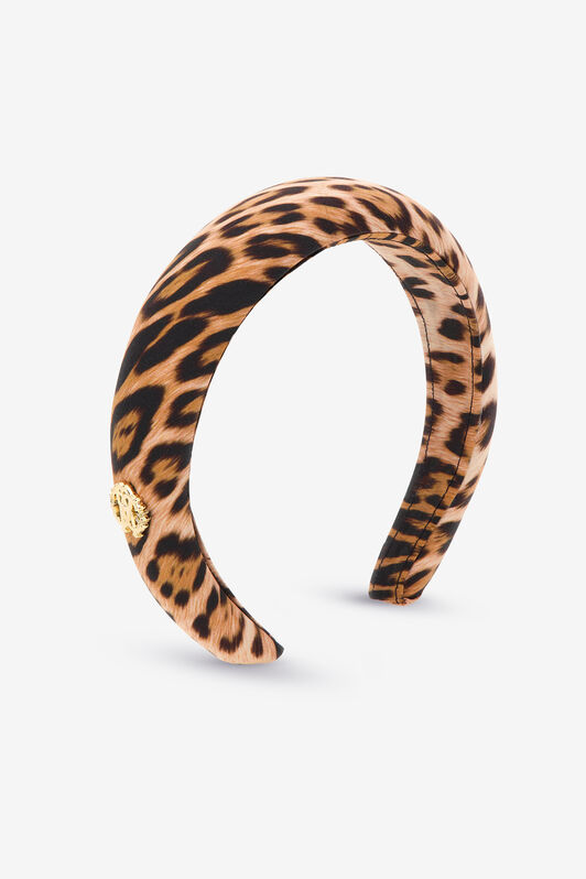 JU Jaguar Skin headband JU Jaguar Skin headband Light brown SJI004-7MF65