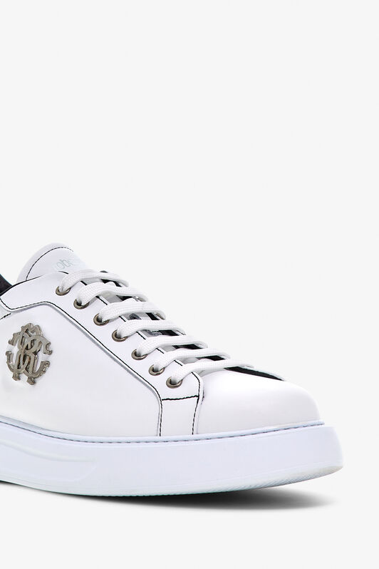 RC Sneakers en cuir avec logo WHITE/BLACK OOS00C-PZ085