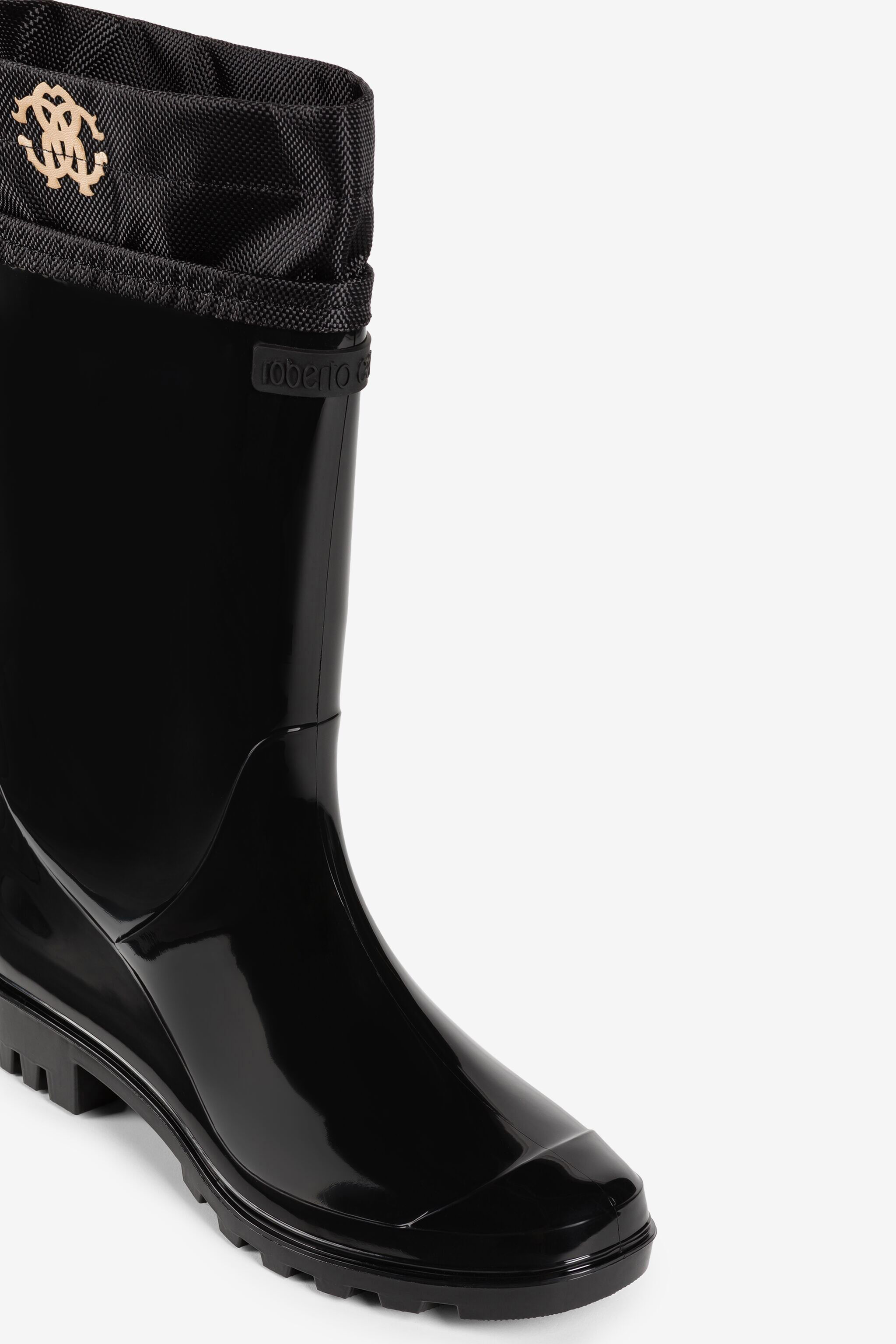 RC RC Monogram-Print Boots Black JSS002-AB076