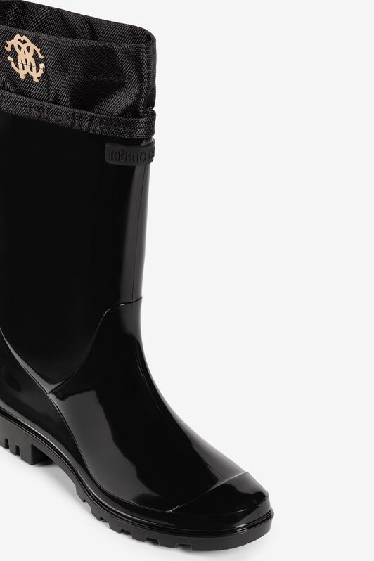 RC RC Monogram-Print Boots RC RC Monogram-Print Boots Black JSS002-AB076