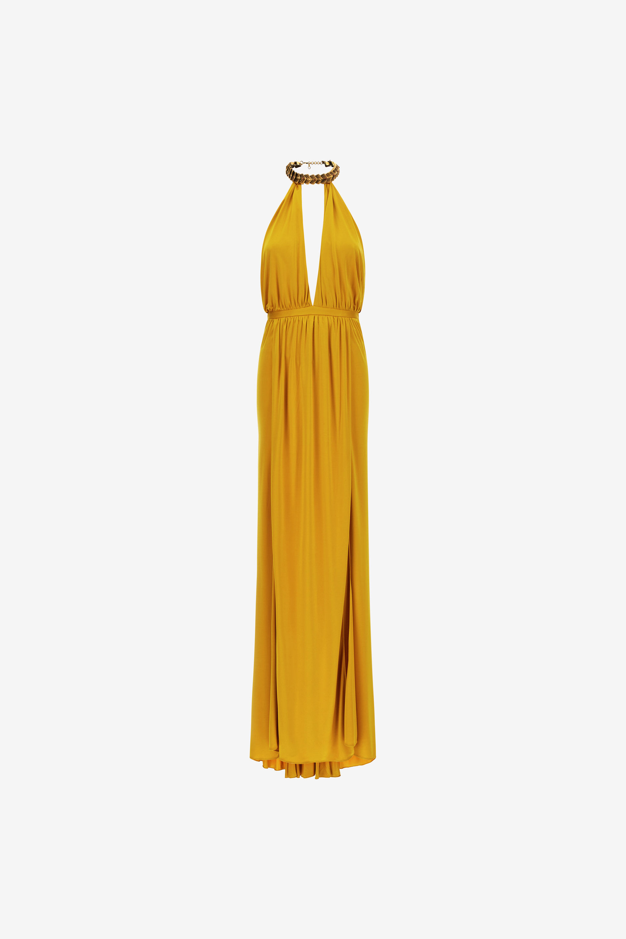 RC Long dress with jewel detail Gelb SKT141-JJ036
