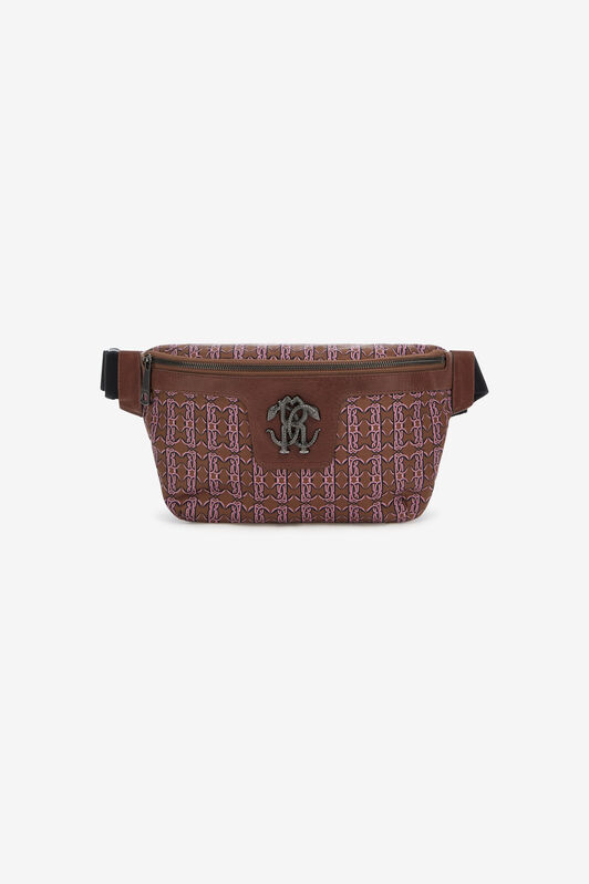 RC Fanny pack with Monogram Mirror Snake RC Fanny pack with Monogram Mirror Snake Brown SRB003-FT169