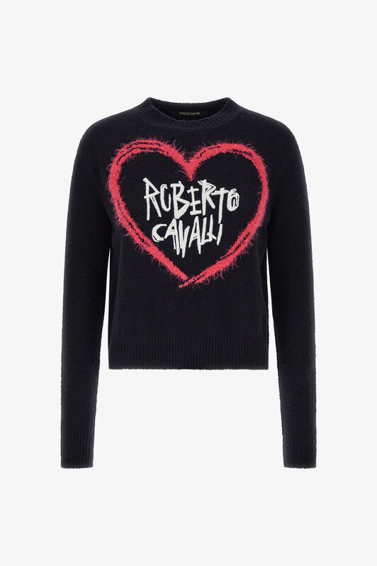 RC Jersey Con Logo Corazón Negro SKM604-MQ028
