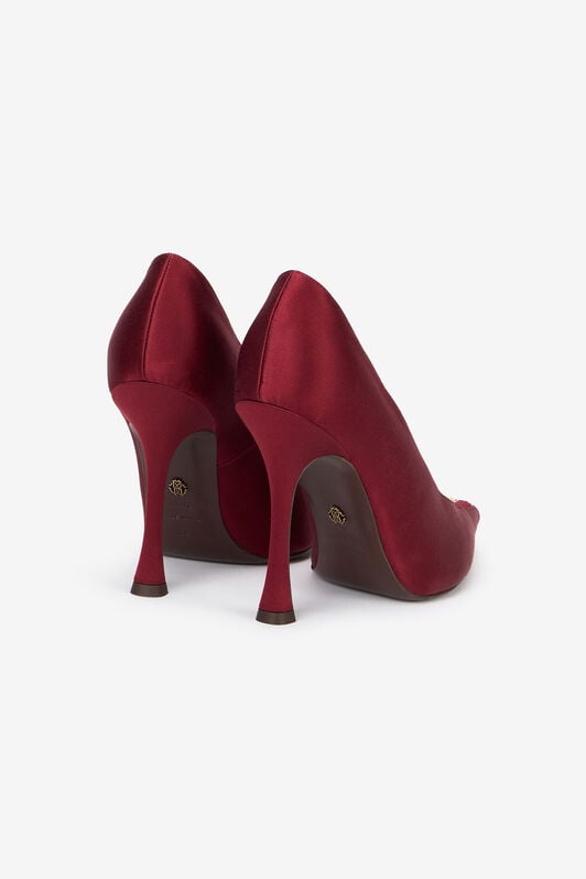 RC Burgundy Pumps With Leaf Insert RC Burgundy Pumps With Leaf Insert Red VWS002-FL113