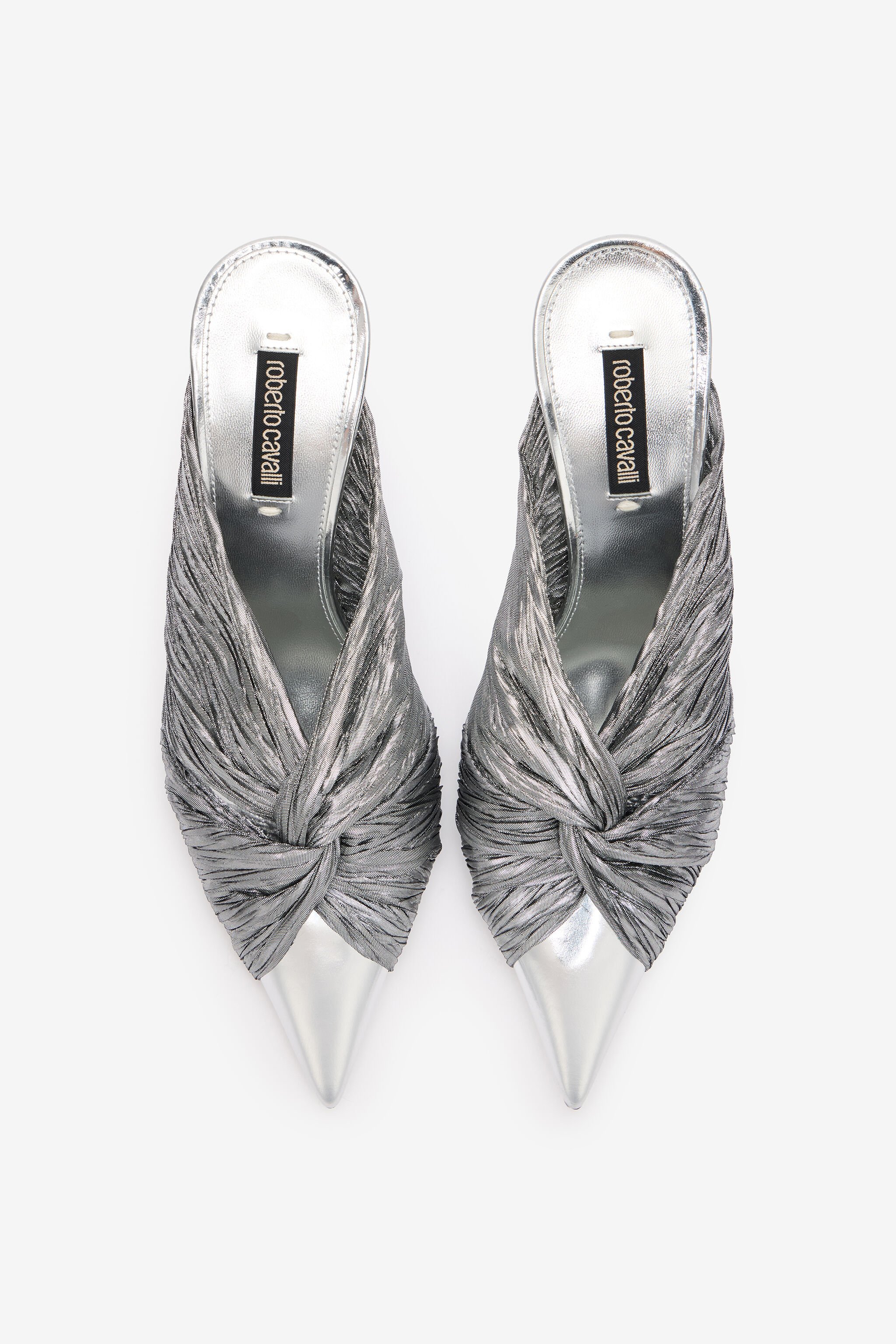 RC Mules With Knotted Detail Silver UKS009-PZF01