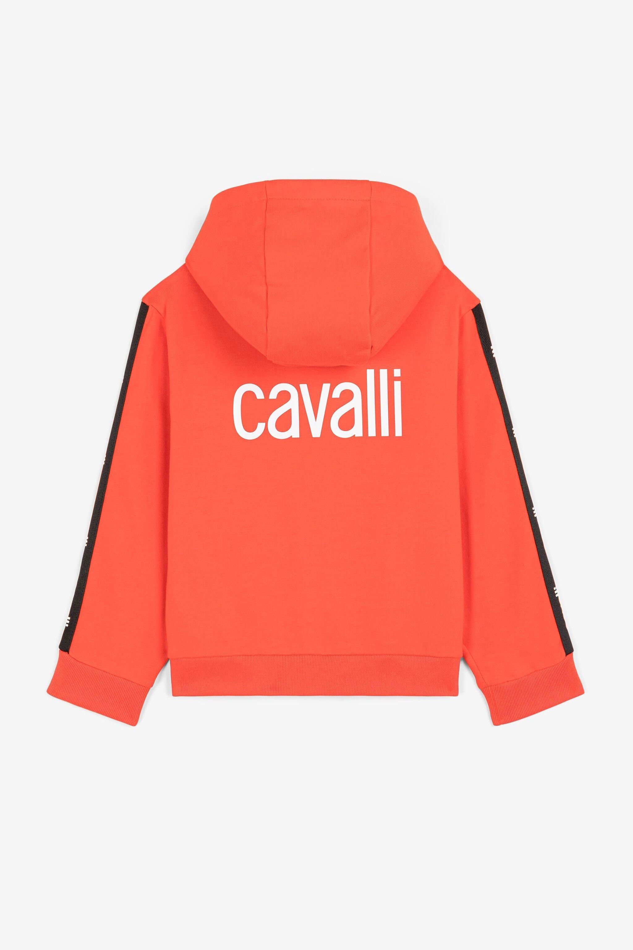JU Logo-Stripe Zip Hoodie ARANCIO SCURO 181561 OJT948-ISA2J