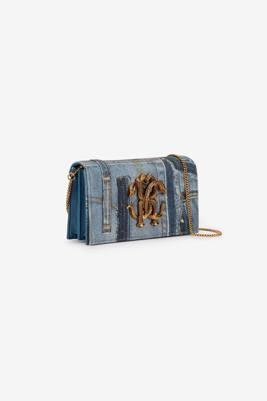 RC Sac porté épaule en patchwork de denim JEANS SKB112-DLL01