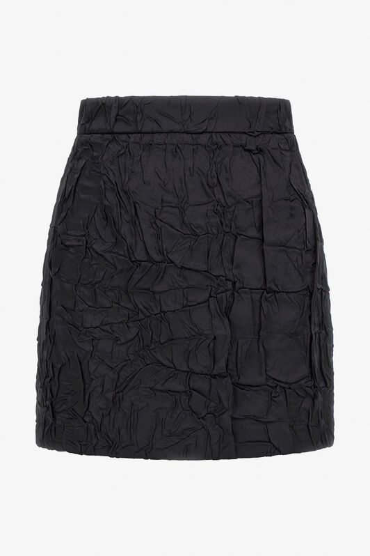 RC Skirt with wrinkled effect Noir TWT302-RD034