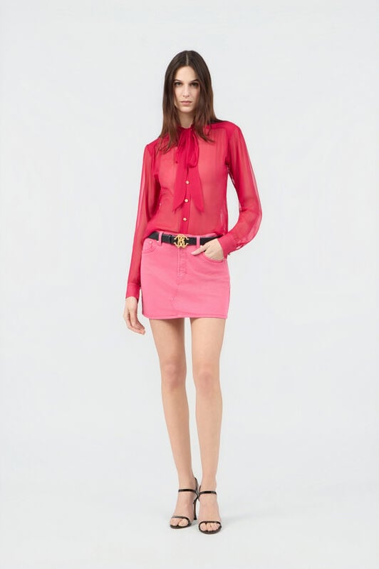 RC Pink Denim Mini Skirt IBISCUS SOJ30C-D1004