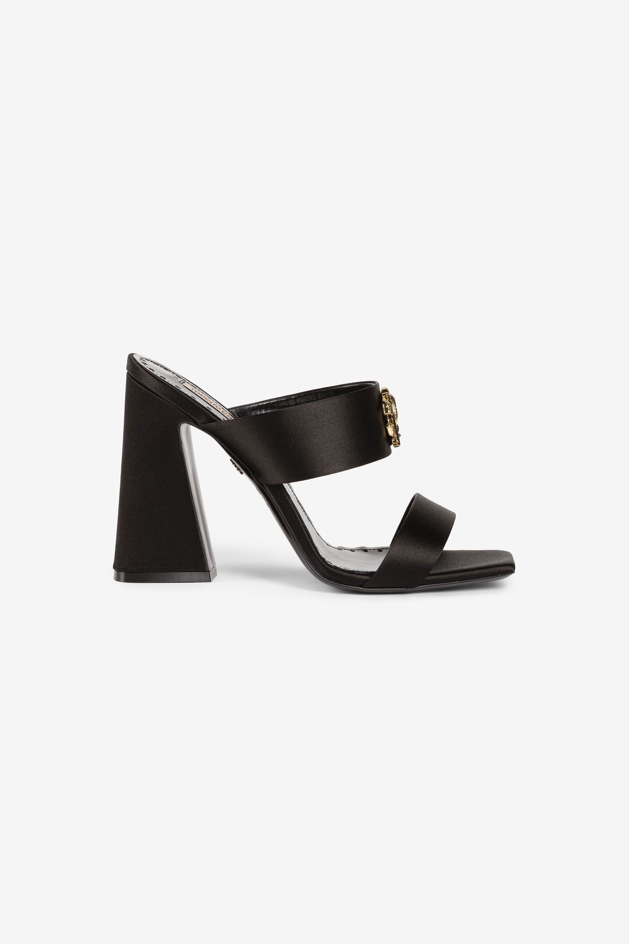 RC 120mm logo-plaque slip-on sandals Black QKS700-SE126