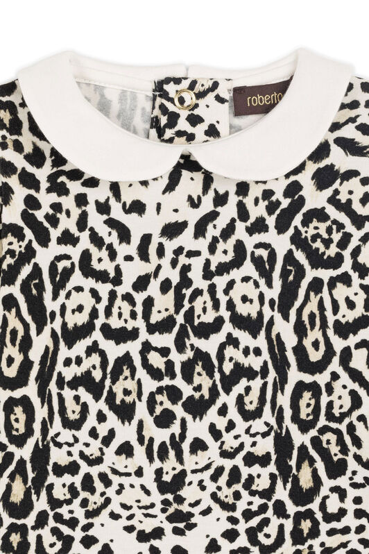 JU Leopard-Print Top Light brown FJN081-ITCW0