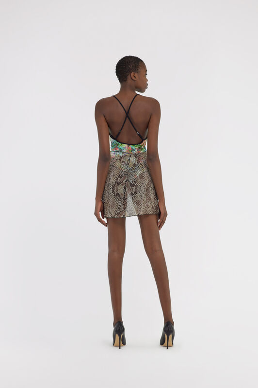 RC Sarong Snake Print Light Brown KSW00F-7GI18