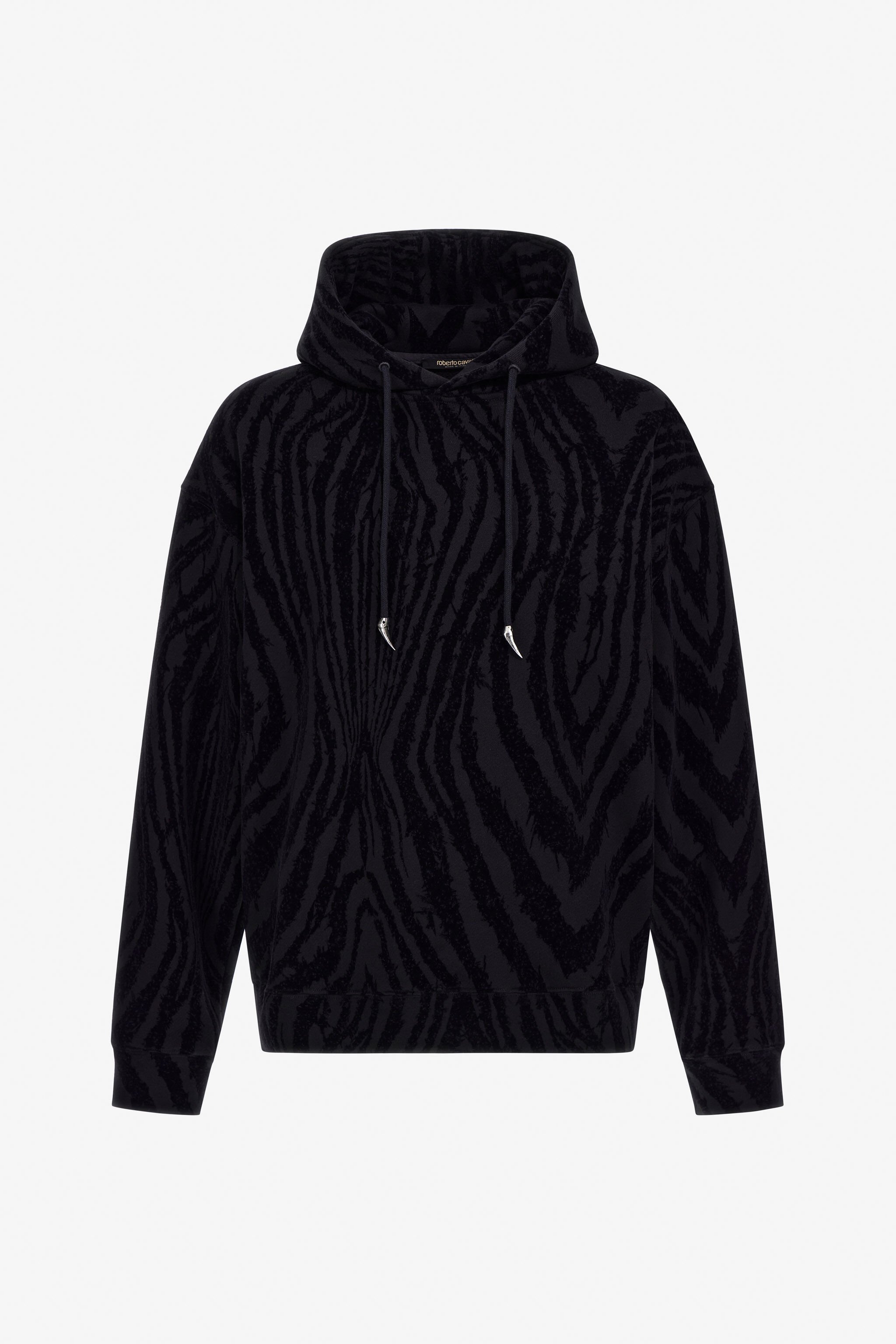 RC Zebra print Sweatshirt Schwarz TRT69E-CF050