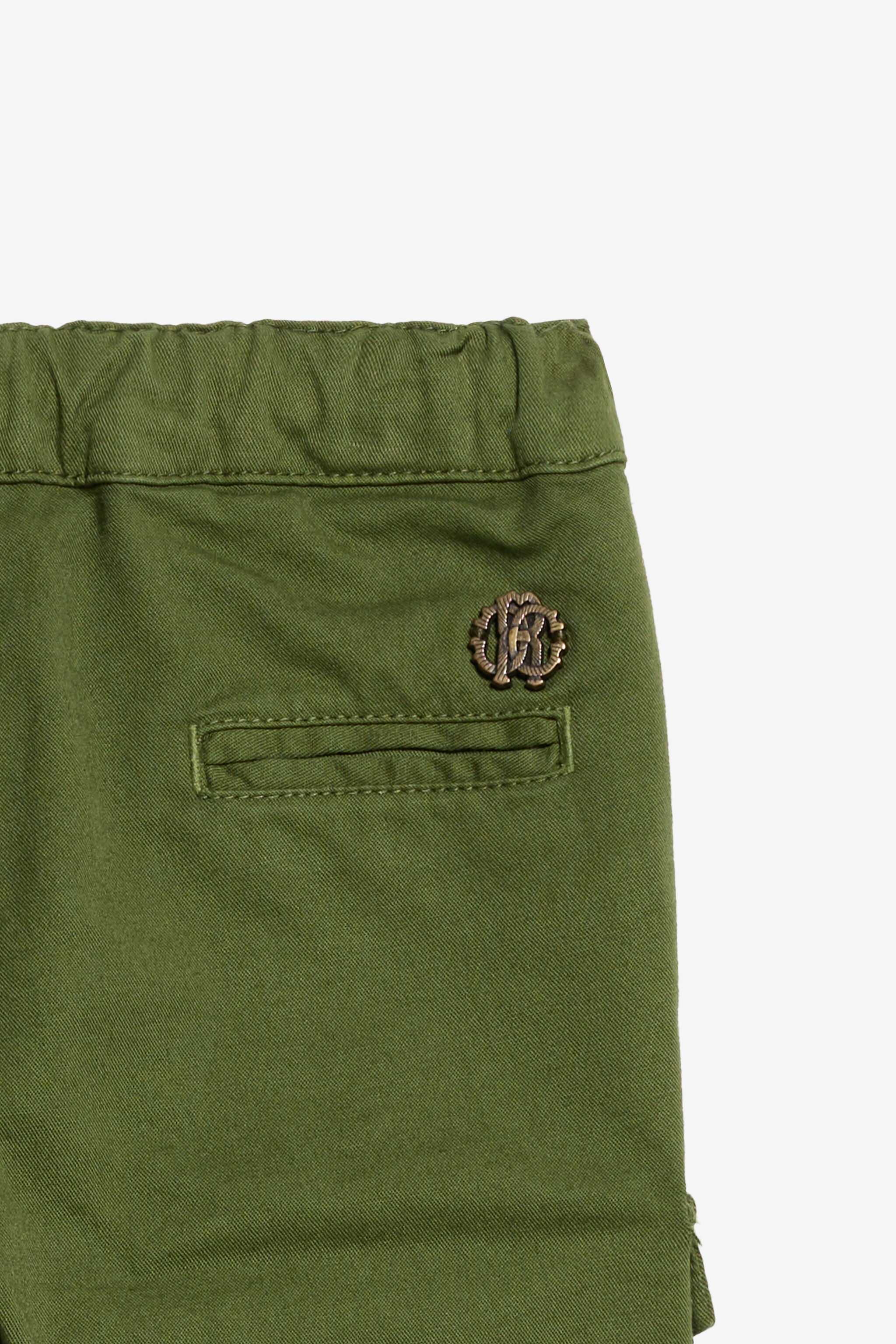 JU Green Cargo Trousers JU Green Cargo Trousers MILITARY GREEN WASH WJT208-CE035