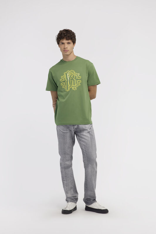 RC T-shirt con Monogram RC Verde NOT60L-JD060