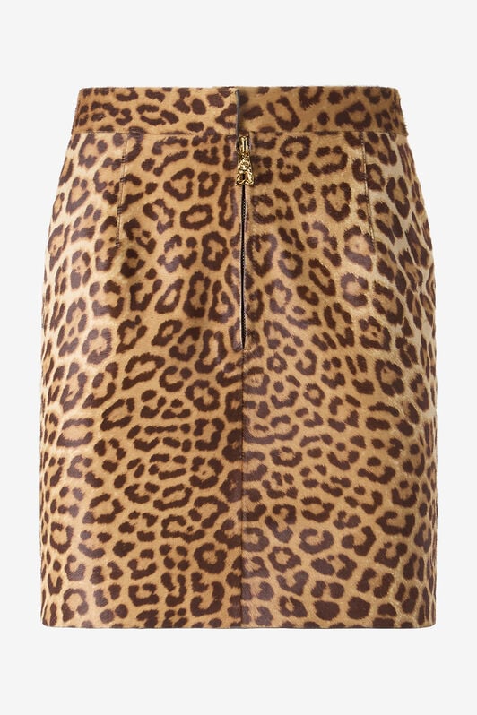 RC Minigonna In Pelle Con Stampa Leopard Skin RC Minigonna In Pelle Con Stampa Leopard Skin Marrone VKP300-ZV012