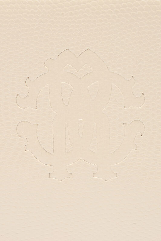 RC Portafoglio in pelle con Monogram RC Avorio OOA00B-PZ015
