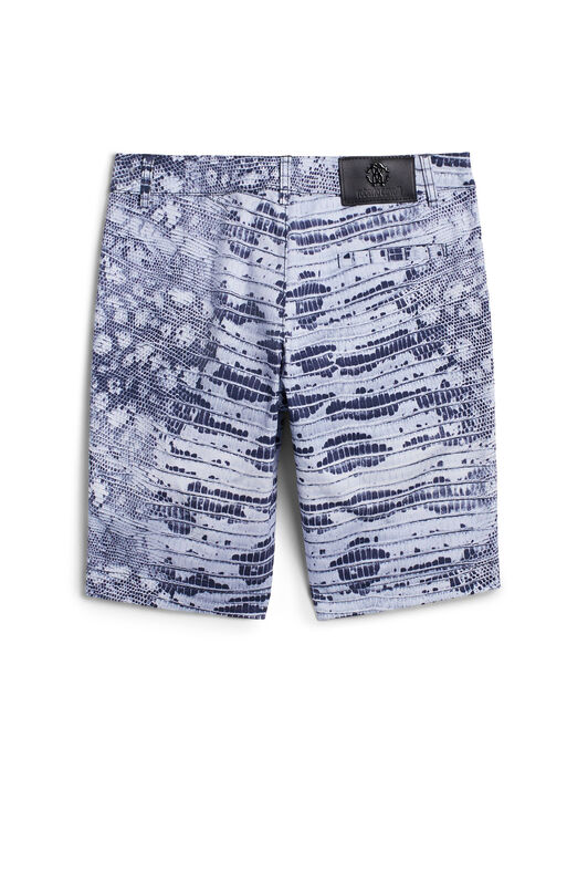 JU Bermuda-Shorts mit Eidechsen-Print JU Bermuda-Shorts mit Eidechsen-Print LIGHT BLU/BLUE IJT256-FMQ88