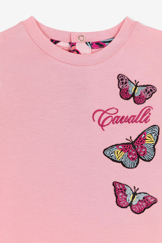 JU Robe à appliques papillons JU Robe à appliques papillons Rose PJT133-HR006
