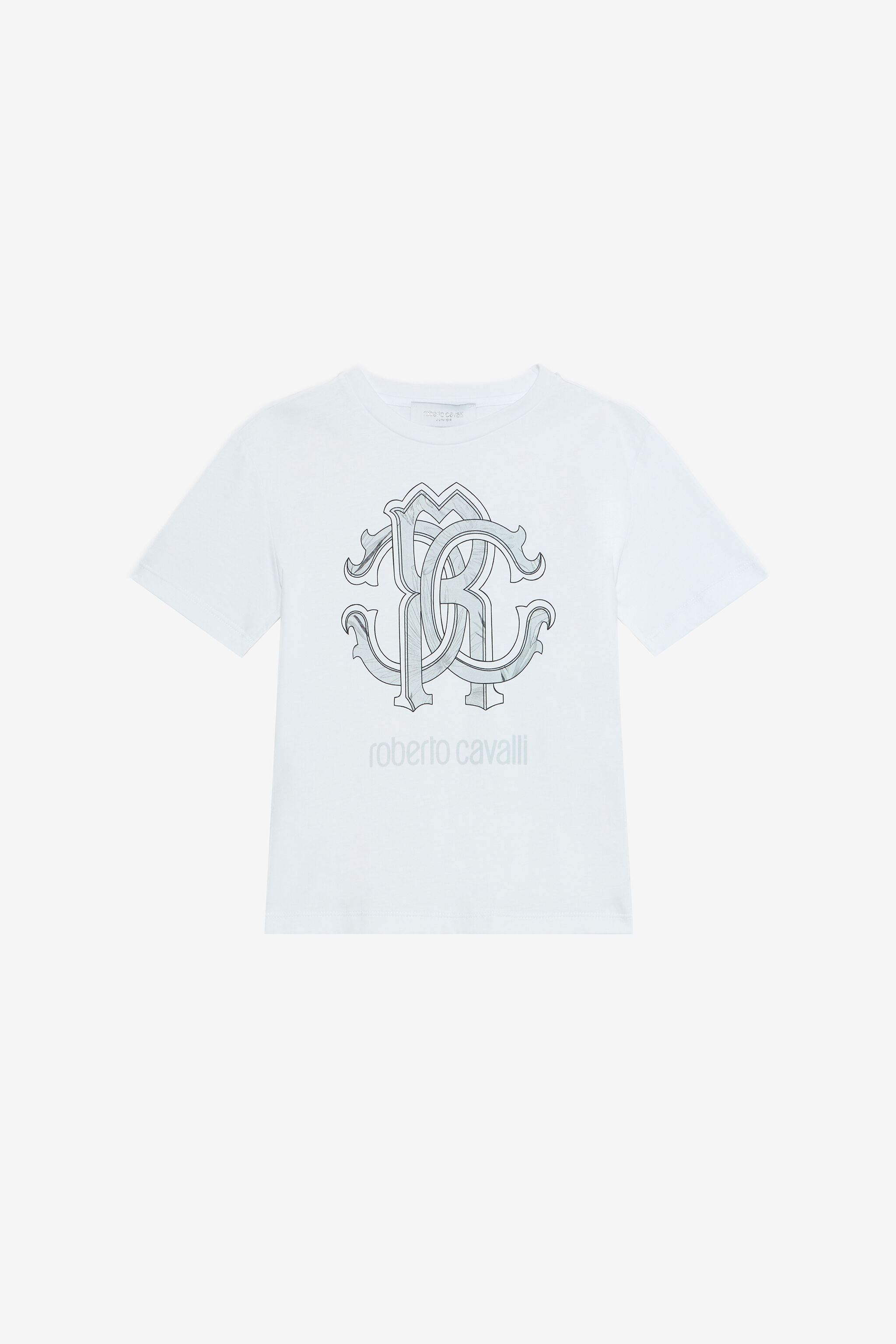 JU Optical White T-Shirt with RC Monogram OPTICAL WHITE VJT60P-JD001