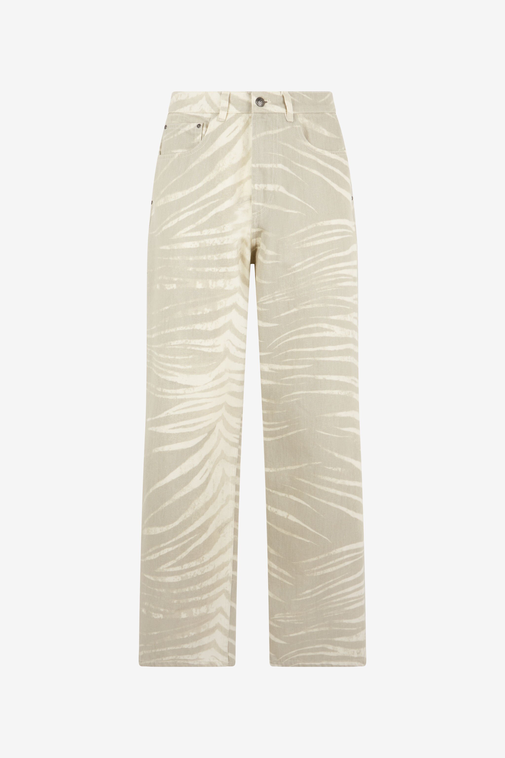 JC Natural Barb Print Jeans OFF WHITE WFJ007-WF020