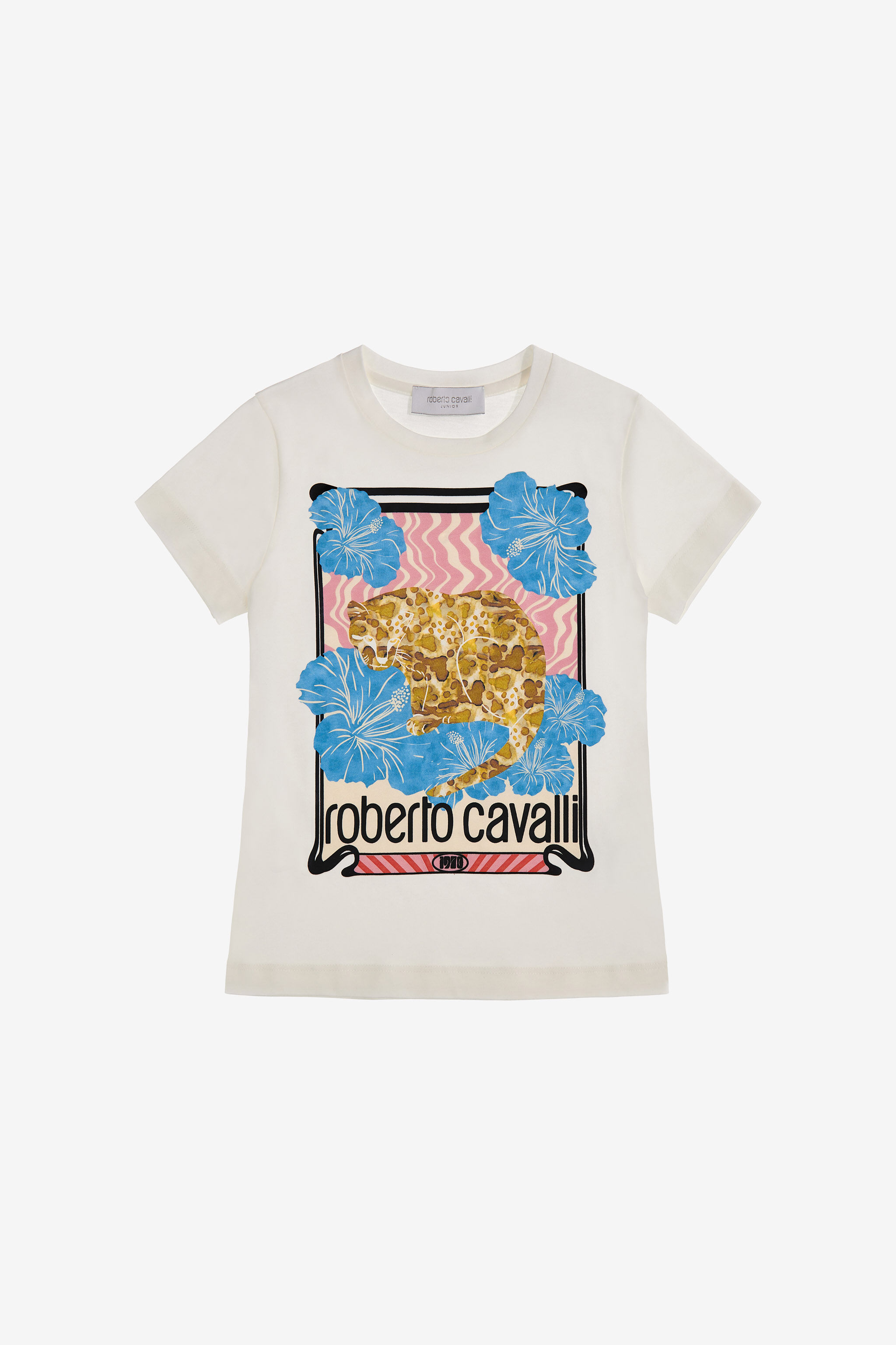 JU T-shirt with Logo and print White SJT626-JD001