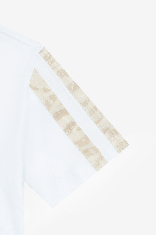 JU T-Shirt Con Lettering E Patch Bianco UJT60L-JD001