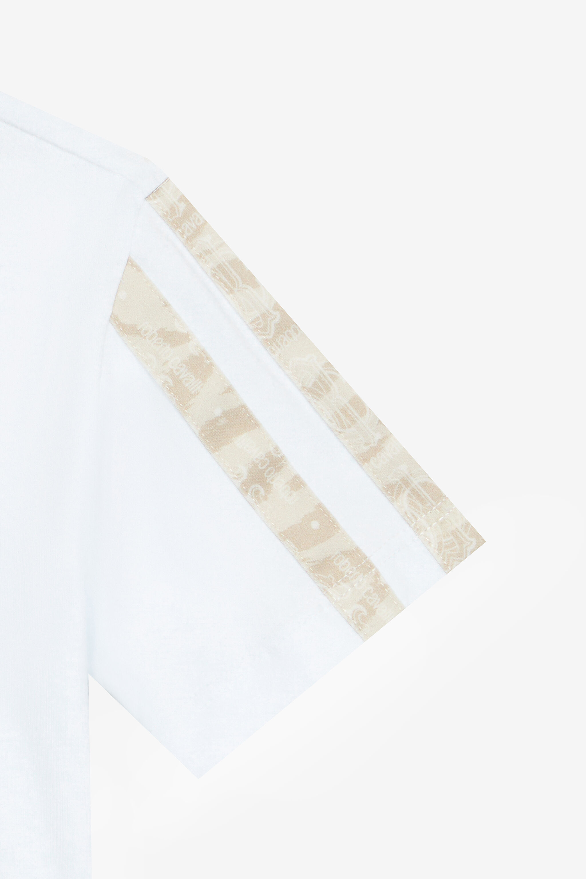 JU T-Shirt Con Lettering E Patch Bianco UJT60L-JD001