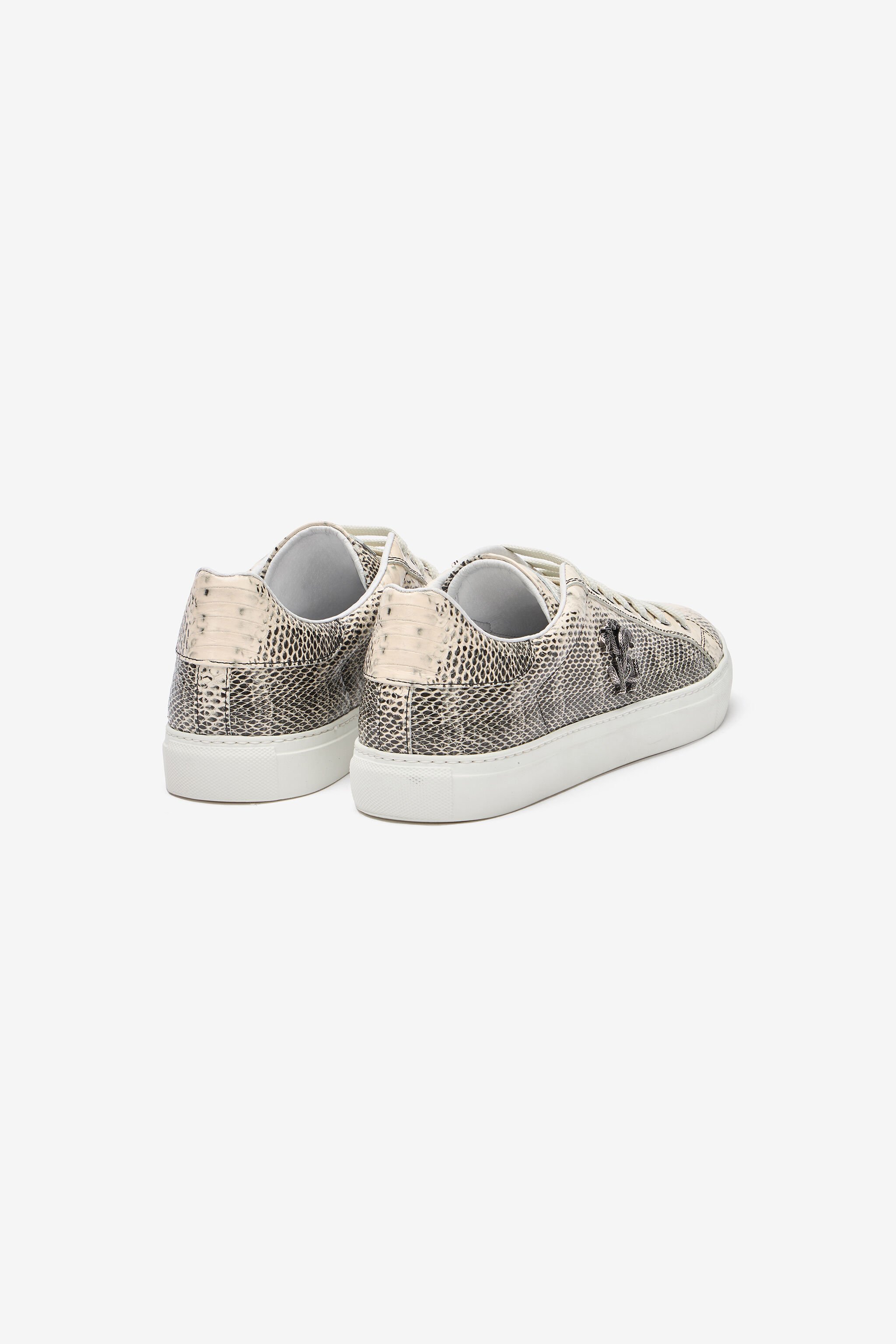 RC Sneakers With Cobra Print Ivory URS063-PZU07