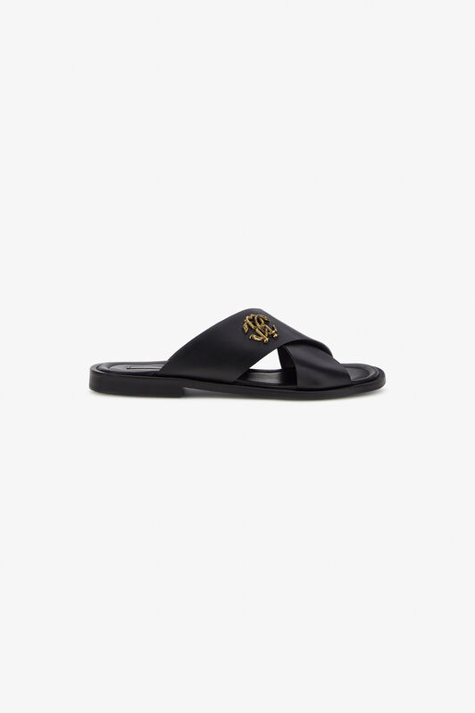 RC RC logo sandals Schwarz SRS056-PZA90